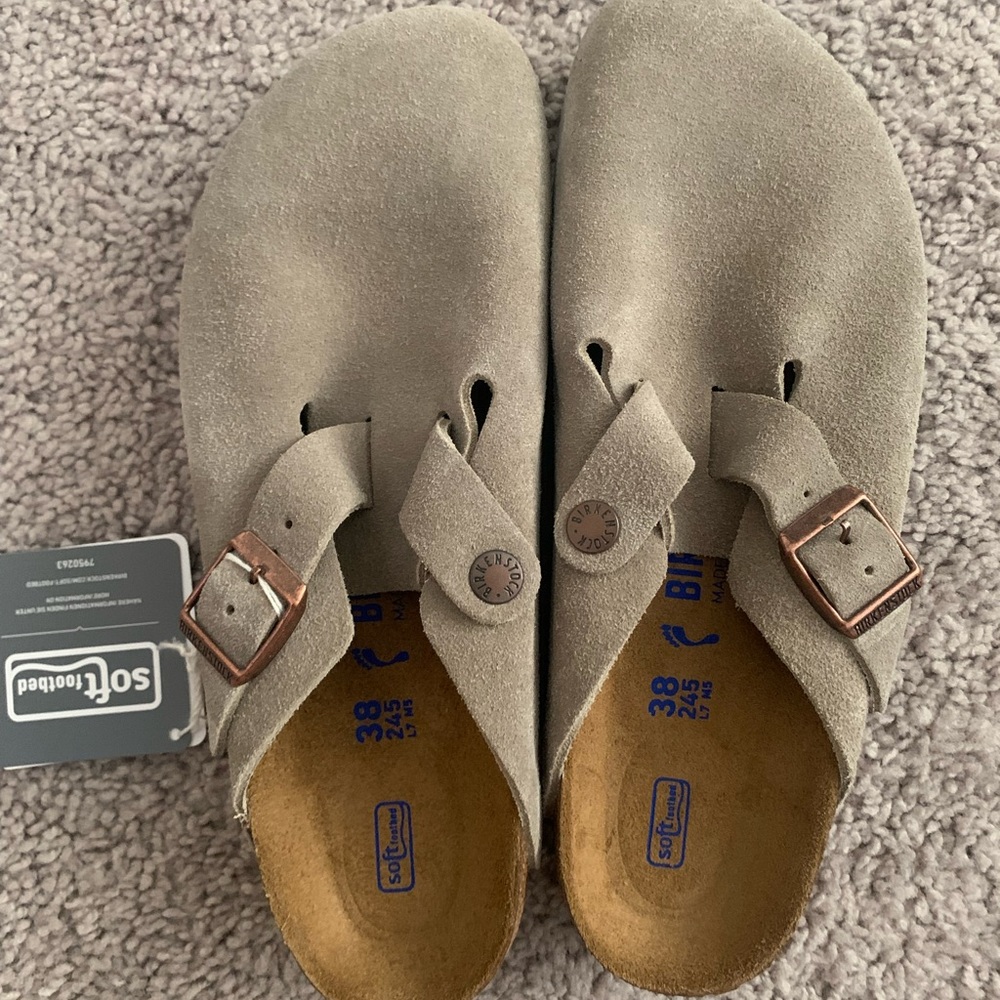 Birkenstock clog softfootbed color taupe